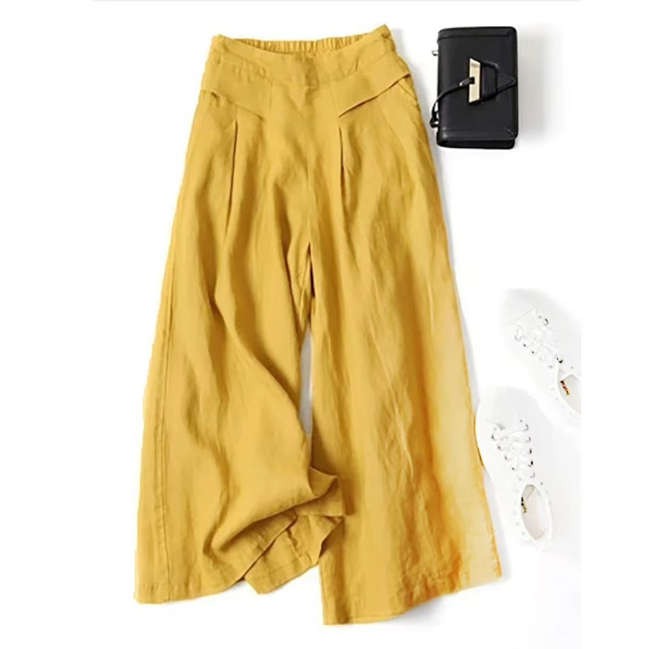 Pantalone - Wide Leg Linen Trousers