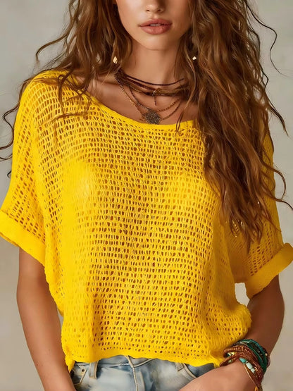 Top - Open Knit Crochet
