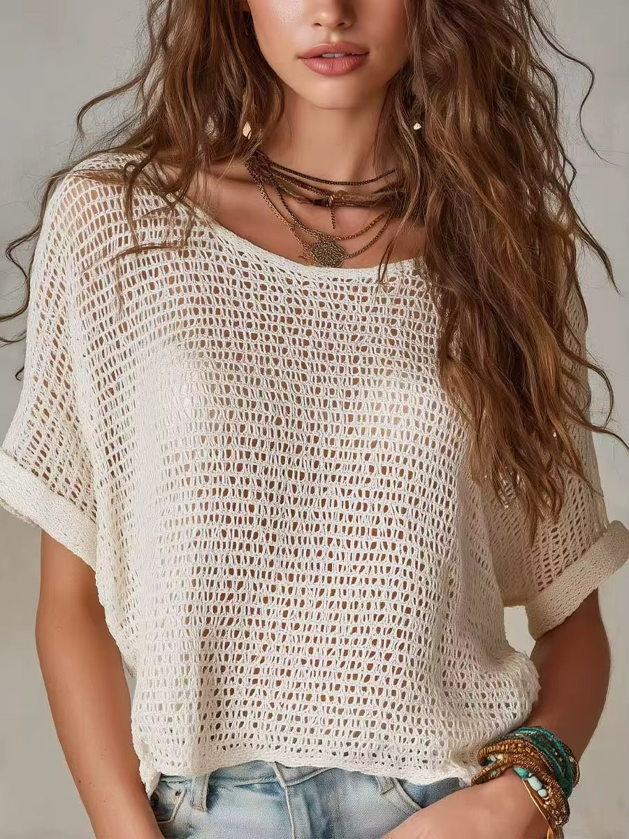 Top - Open Knit Crochet